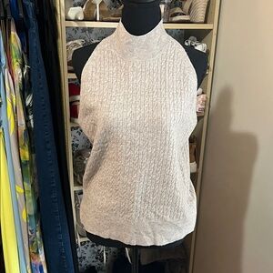 Mock Neck Sleeveless Sweater